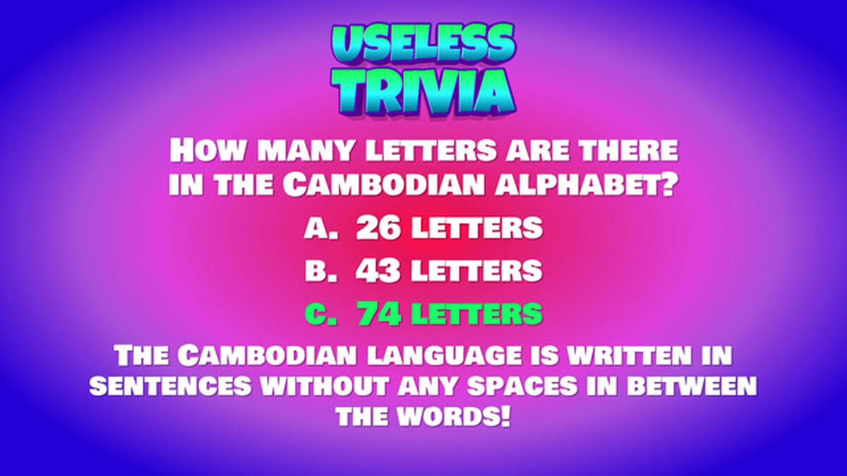 Useless Trivia Round Five image number null